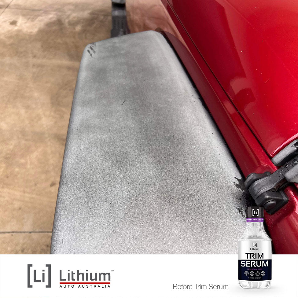 Lithium Auto Elixirs Trim Serum- Plastic Restorer- Restores Even The Most Damaged Plastic, Rubber and Vinyl, Last for Months, Penetrates Plastic Pores