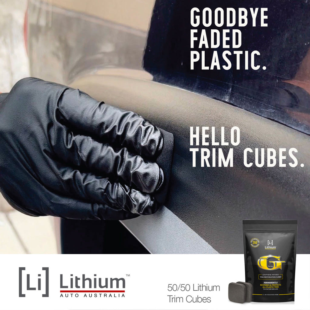 Lithium Trim Cubes vs Adams VRT vs ExoForma VPR vs Renegade Rebel Rubber  Vinyl & Plastic Conditioner 